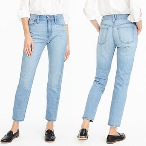J. Crew Point Sur Light Wash Mom Jeans